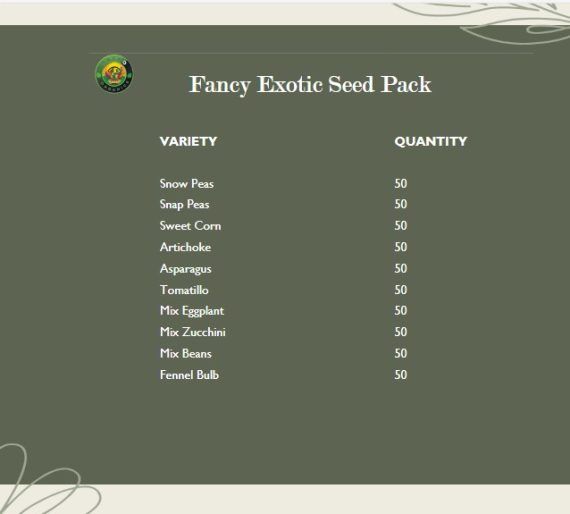 Buy Exotic seeds in Pakistan.